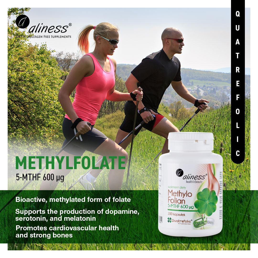 Aliness Metylo Folian 5-MTHF 600 μg, 100 kapsułek wegańskich