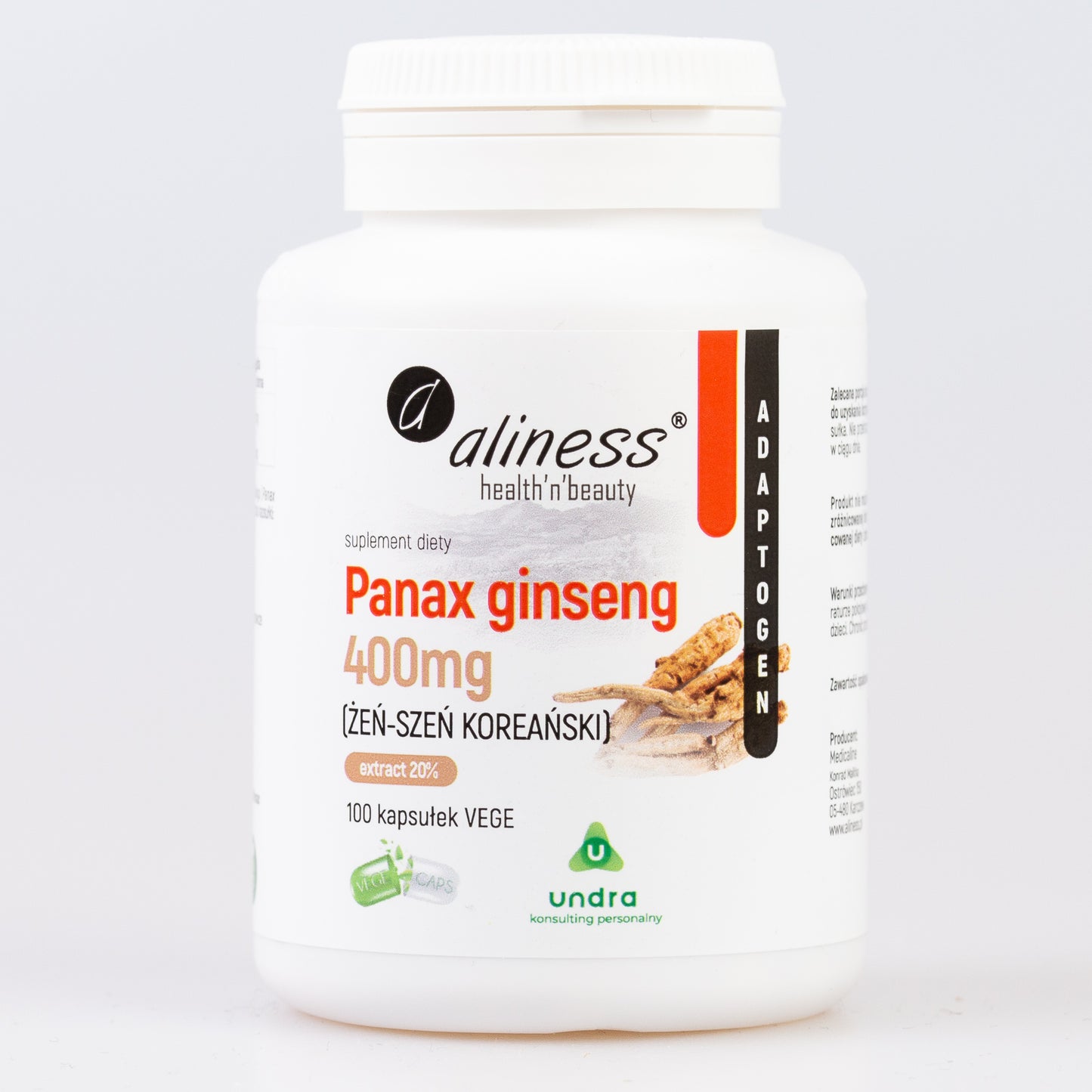 Panax Ginseng (Korean Ginseng), 400 mg