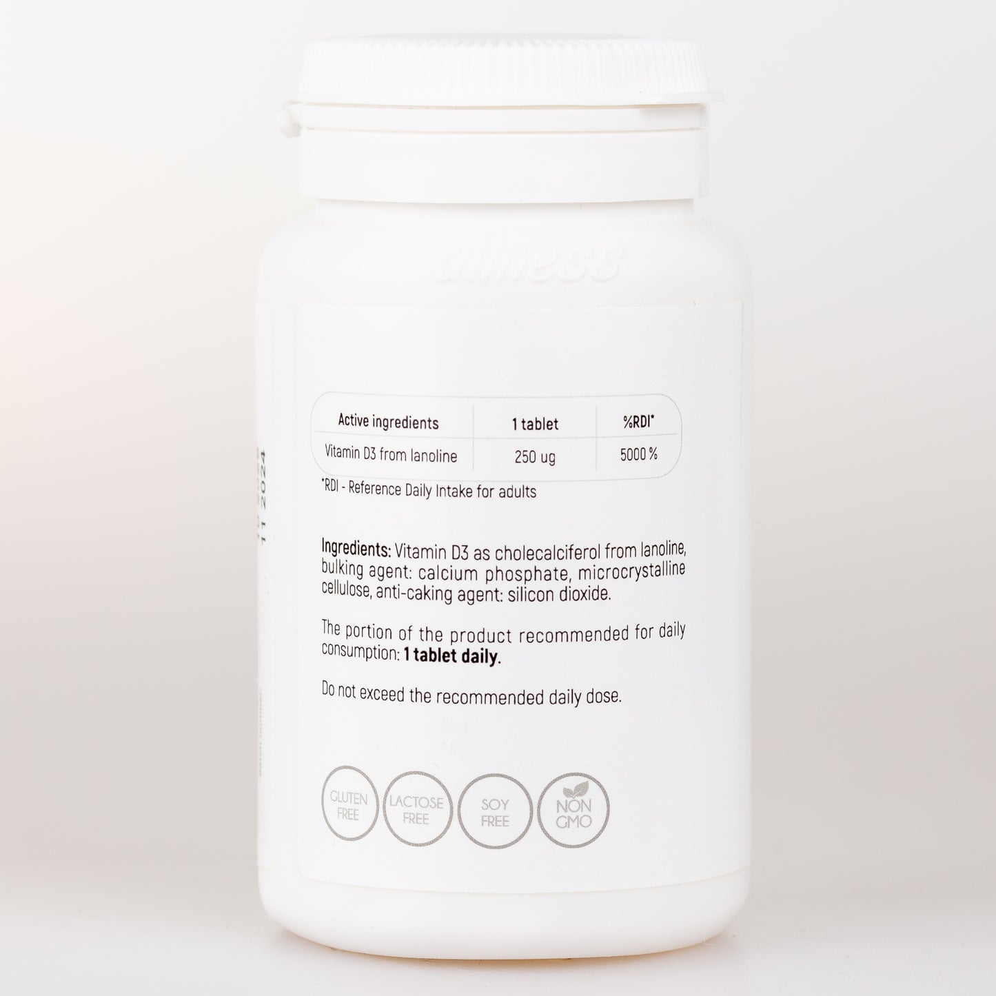 Aliness Witamina D3, 10000IU, 100 tabletek, Maksymalna Dawka
