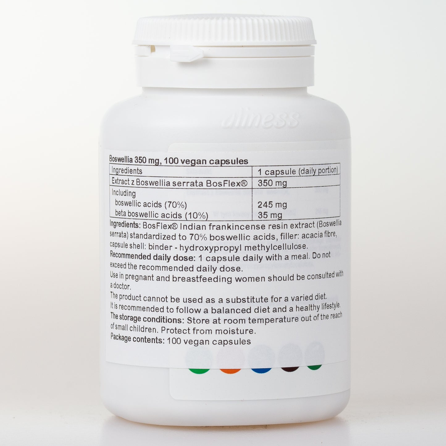 Boswellia 350 mg, 100 wegańskich kapsułek
