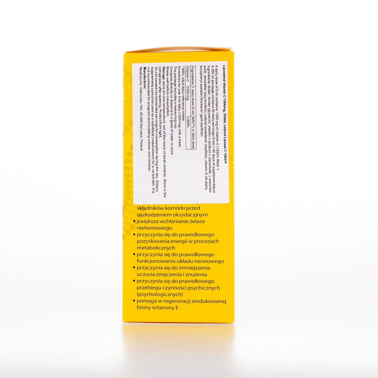Liposol C, Liposomalna Witamina C 1000 (Buforowana) 250 ml, smak naturalny
