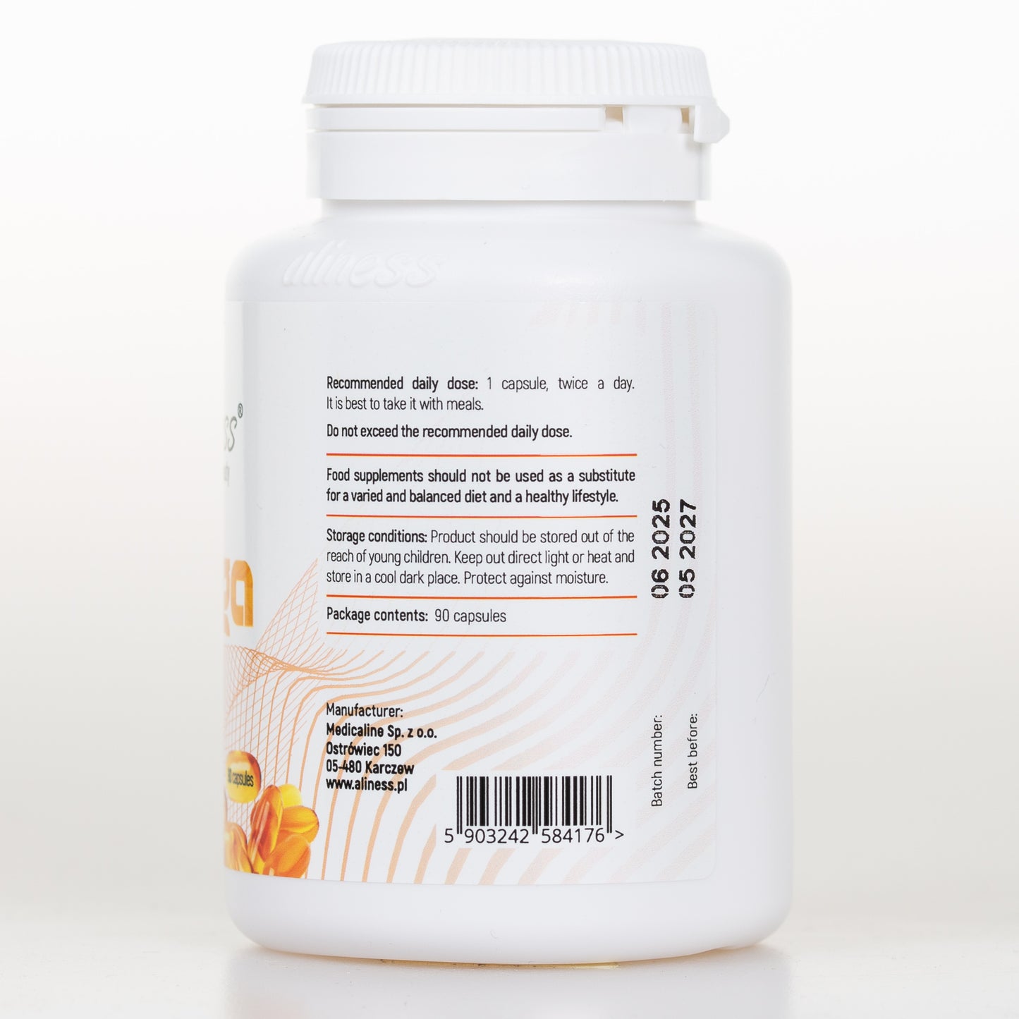 Aliness Omega 3-6-9 270/225/50 mg, 90 kapsułek