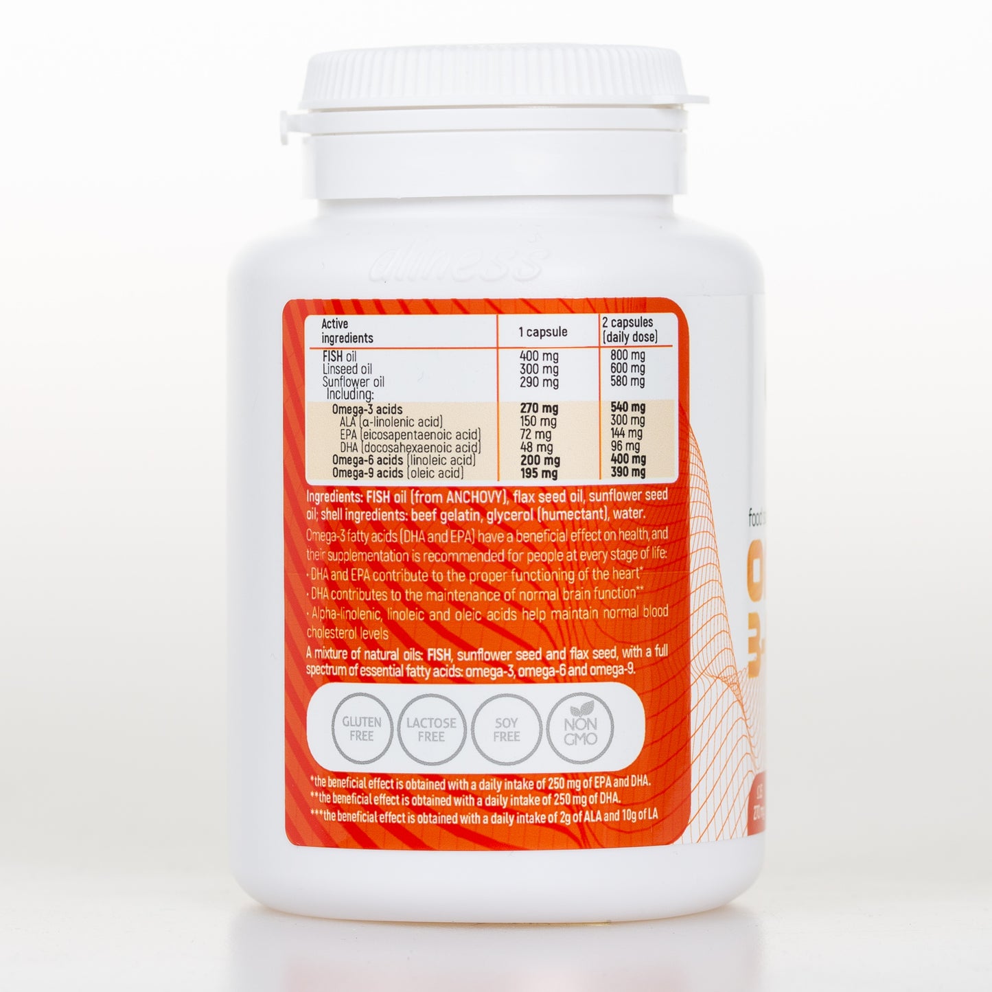 Aliness Omega 3-6-9 270/225/50 mg, 90 kapsułek