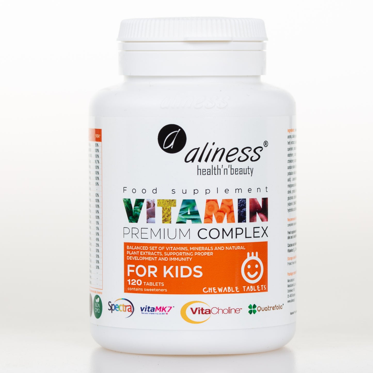 Aliness Premium Vitamin Complex dla dzieci, 120 tabletek do ssania