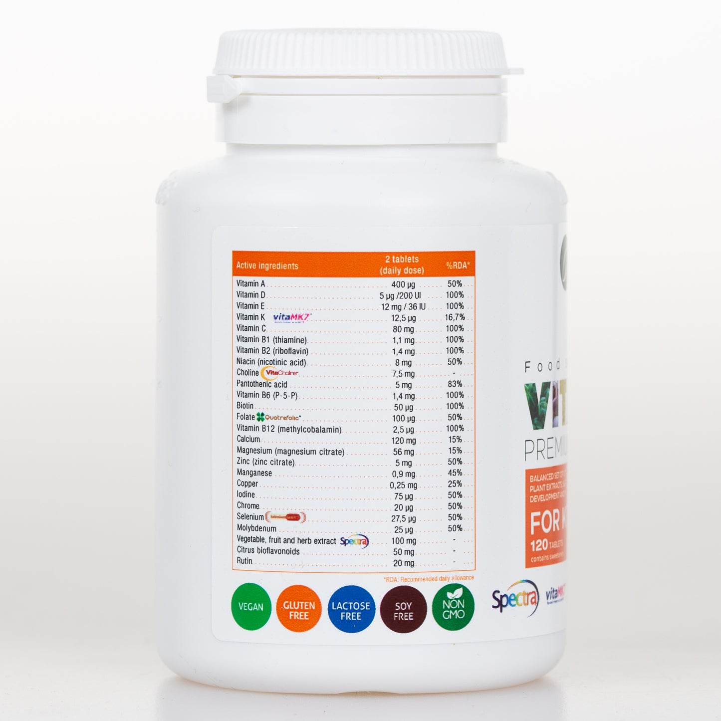 Aliness Premium Vitamin Complex dla dzieci, 120 tabletek do ssania