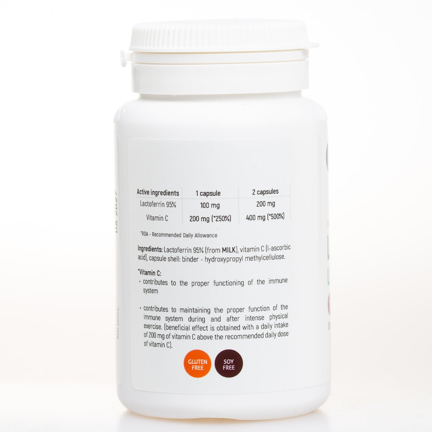Aliness Lactoferrin LFS 90% 100 mg, 60 kapsułek