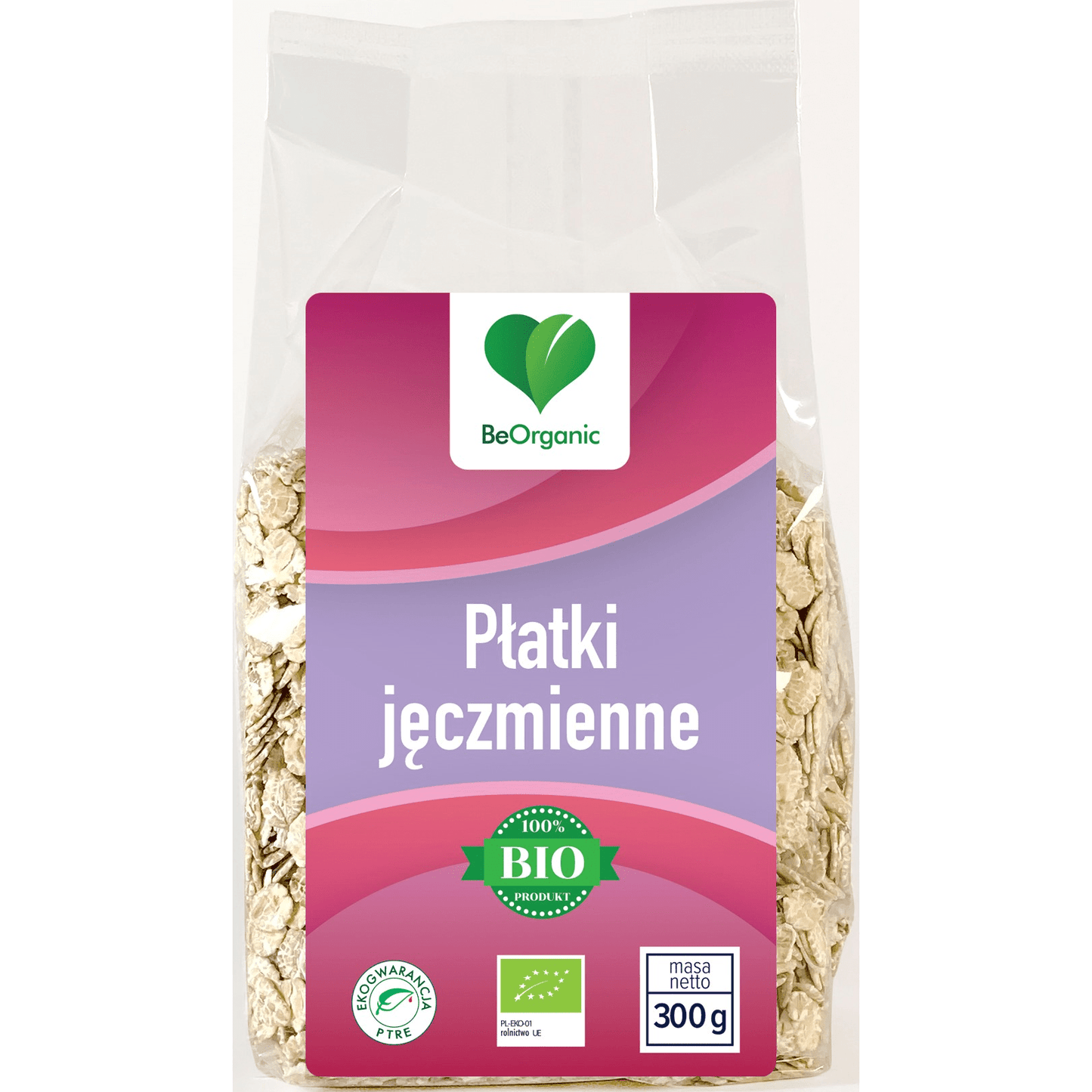 BeOrganic Płatki Jęczmienne 300g