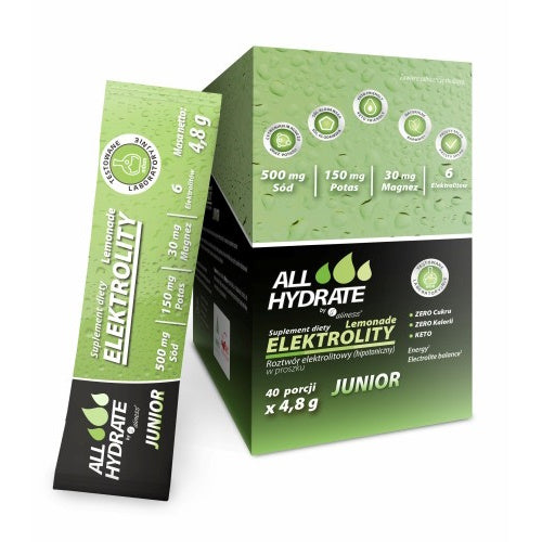 ALLHydrate, Elektrolity STICK JUNIOR Lemonade