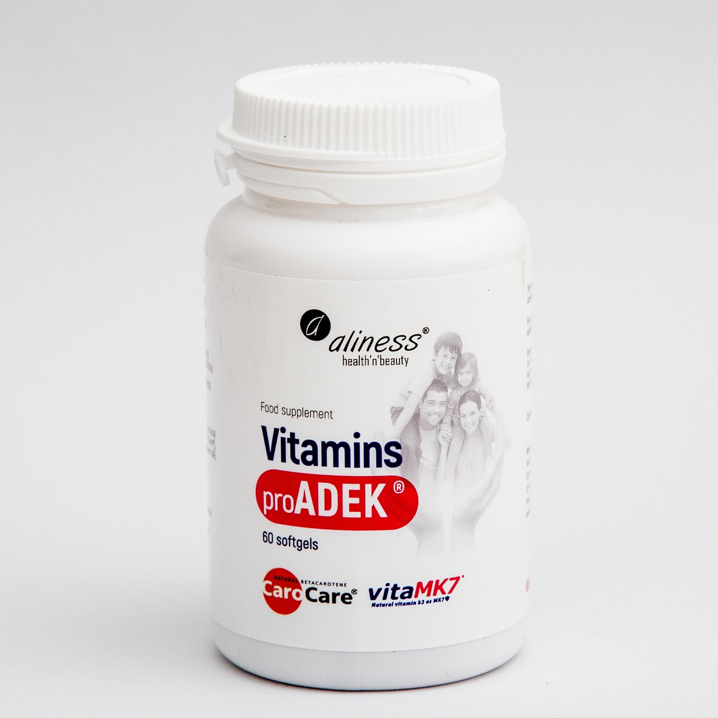 Aliness Witaminy Pro ADEK®, 60 kapsułek miękkich, Witamina A, D, E, K