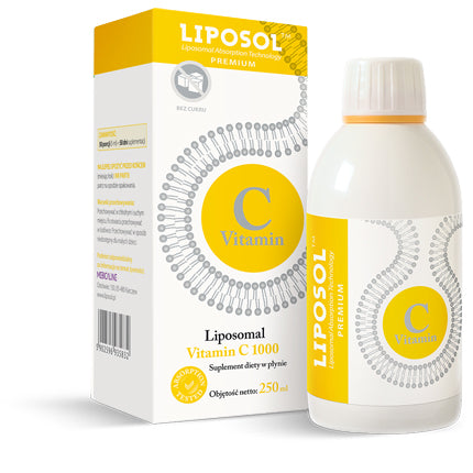 Liposol C, Liposomalna Witamina C 1000 (Buforowana) 250 ml, smak naturalny