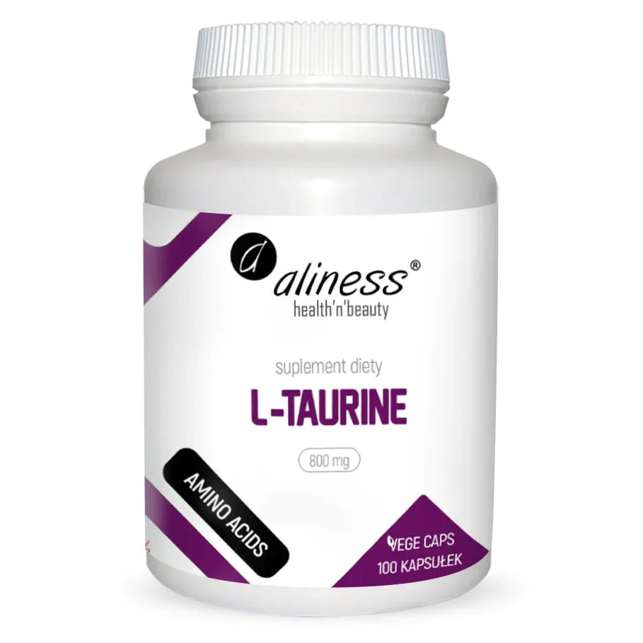 Boost Energy & Focus Naturally with L-Taurine 800 mg – Aliness Vegan Capsules