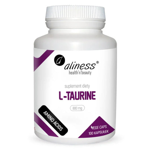 Boost Energy & Focus Naturally with L-Taurine 800 mg – Aliness Vegan Capsules