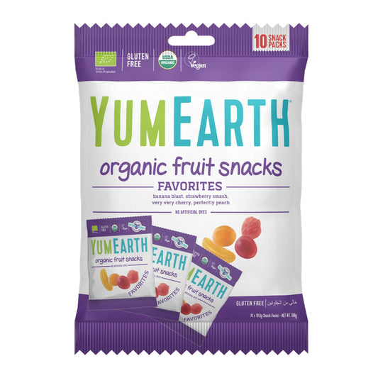 10x Organic Gelatin-free Gummies (Fruit Snacks), 10 pack, 198g