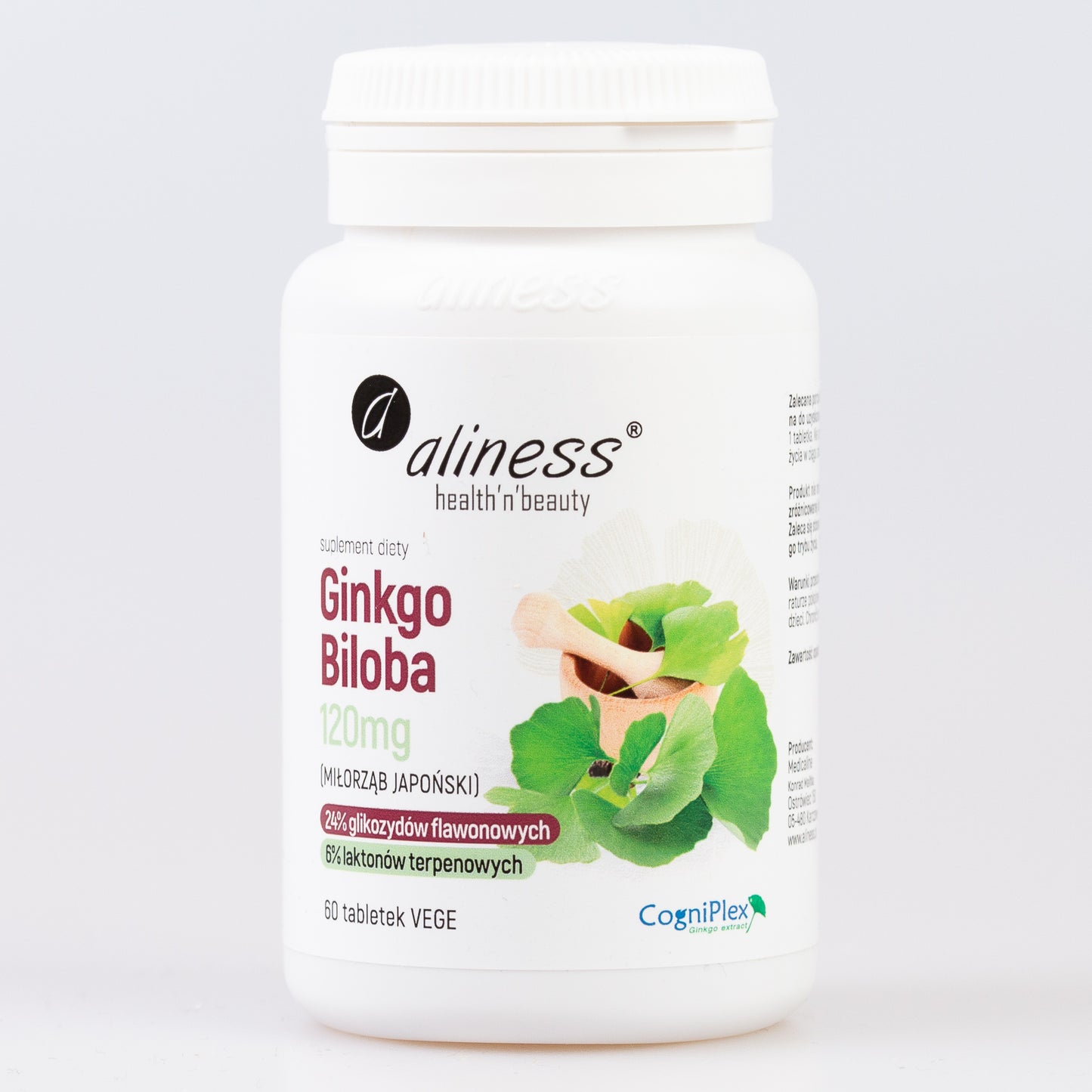 Ginkgo Biloba 120 mg, 60 vegan tablets