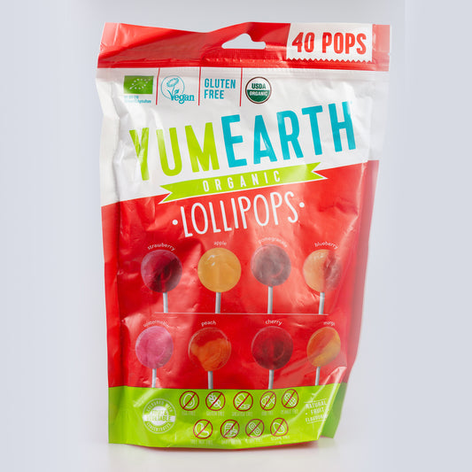 YumEarth Organic Fruit Lollipops, Eco pops for toddlers, 40 pack