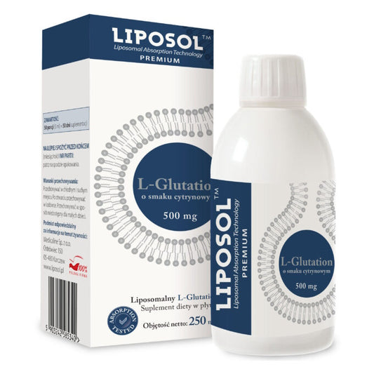 Liposol™ Liposomal L-Glutathione 500 mg, lemon flavor – 250 ml