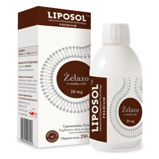 Liposol™ Liposomal Iron 20 mg, Cola Flavor – 250 ml