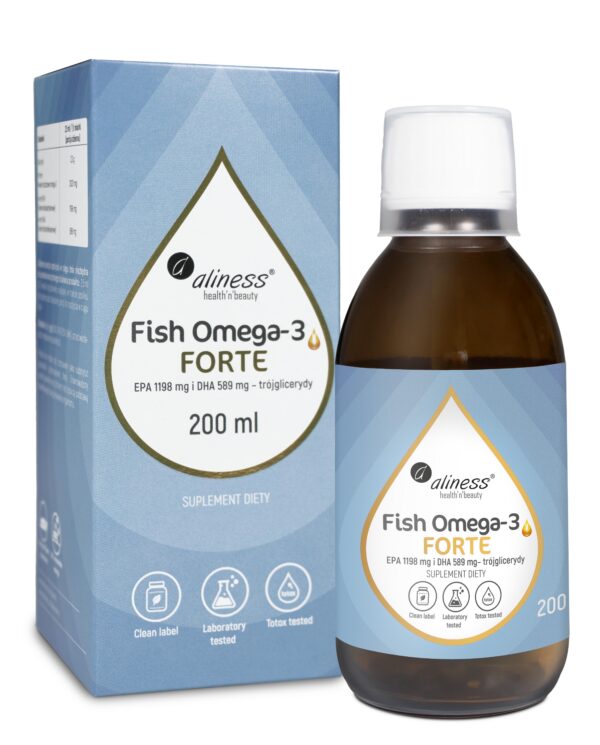 Aliness, Fish Omega 3 FORTE 50/25 Triglycerides, 200 ml