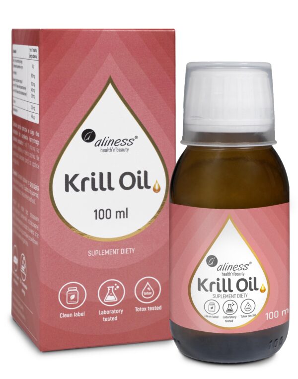 Aliness, Krill Oil Omega 3 with Astaxanthin, 100 ml