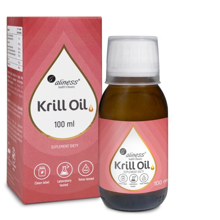 Aliness, Olej z kryla Omega 3 z astaksantyną, 100 ml