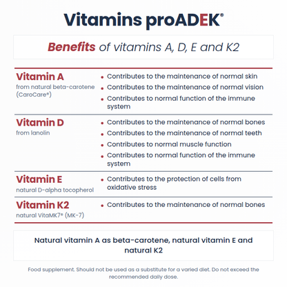 Pro ADEK®, vitamins A, D, E, K, fat soluble vitamins, 60 capsules, DAKE, D3, K2 MK7