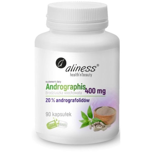 Andrographis 400 mg (20%) 90 vege capsules