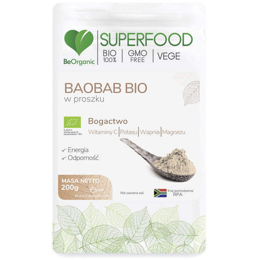 BeOrganic Baobab w proszku, 200g