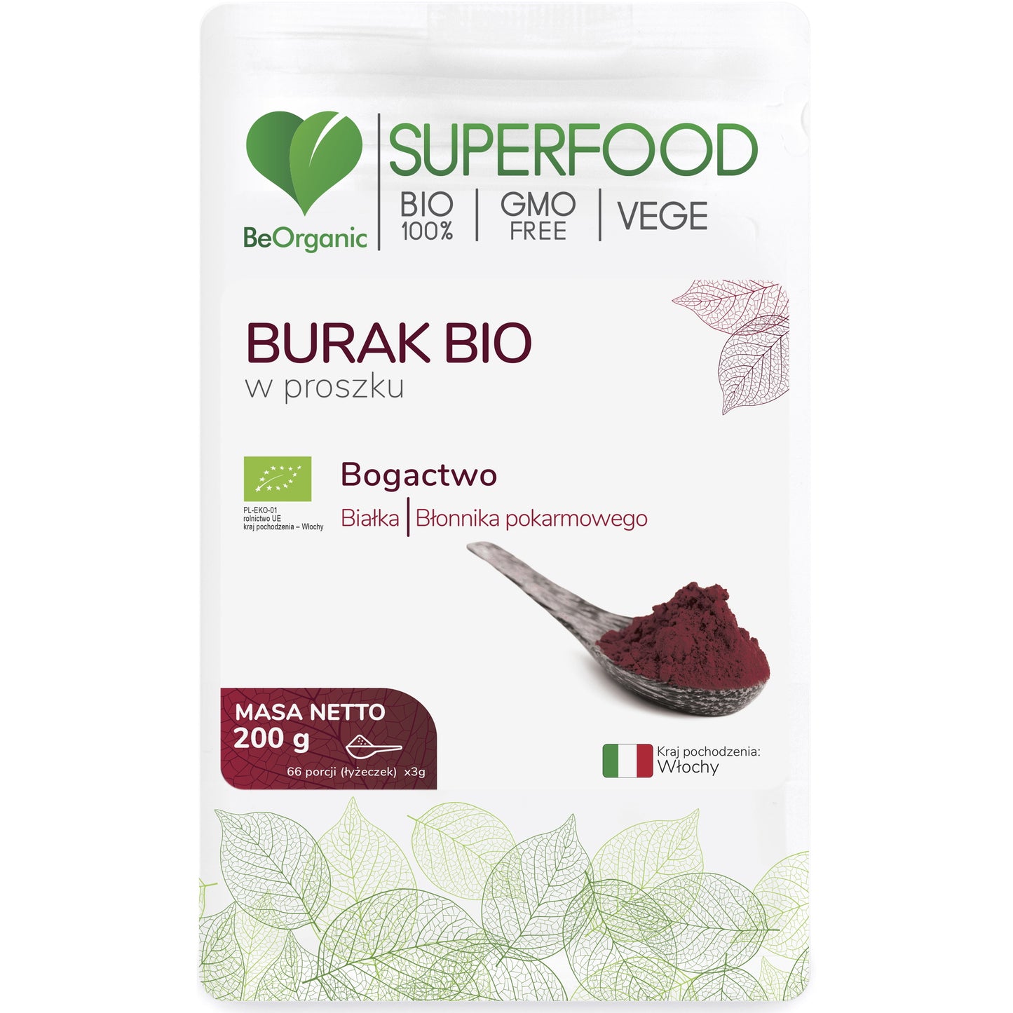 BeOrganic Beetroot powder 200g