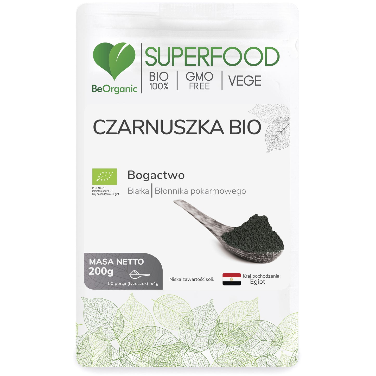 BeOrganic Czarnuszka, 200g