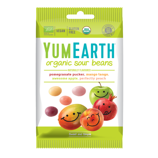 YumEarth Organic Sour Candies (Sour Beans), 50g