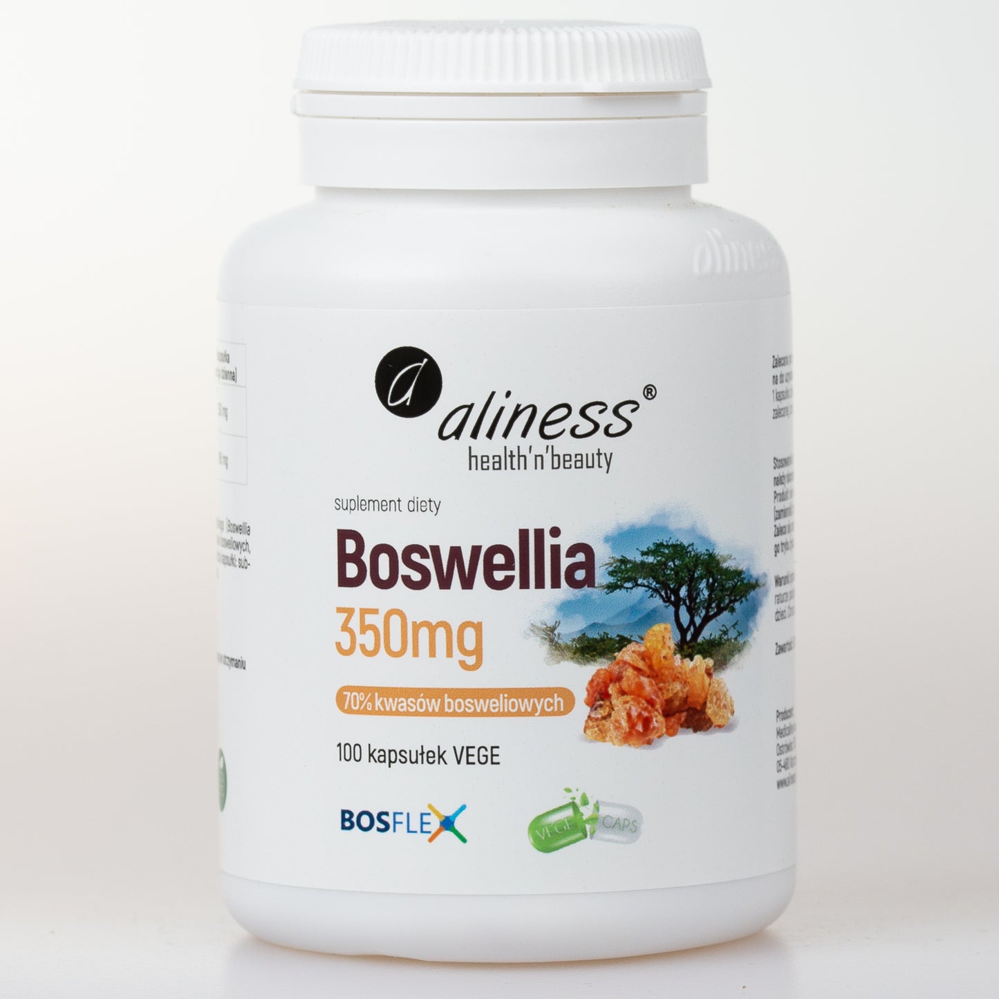 Boswellia 350 mg, 100 wegańskich kapsułek