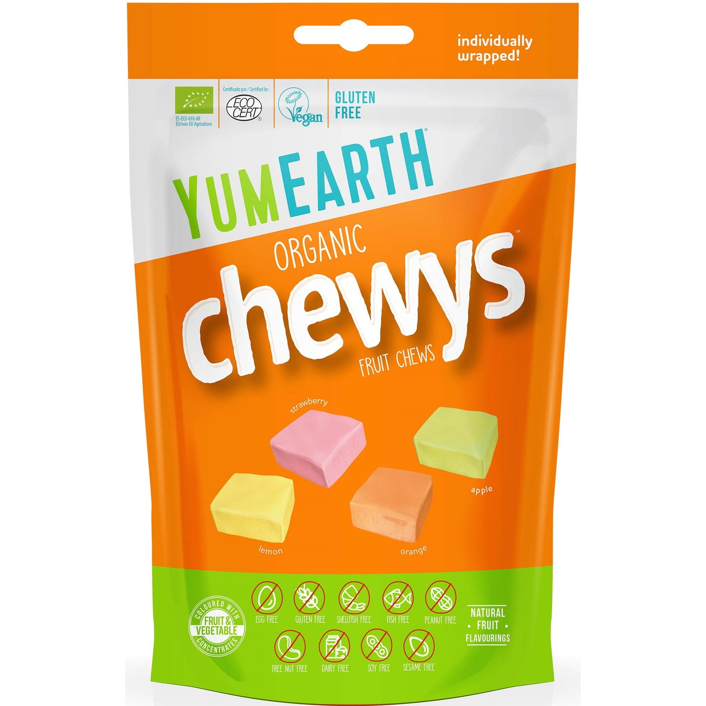 YumEarth Organiczne Słodycze, 31 Owocowych Gum do Żucia, EKO Gumy rozpuszczalne (Chewys), 142g