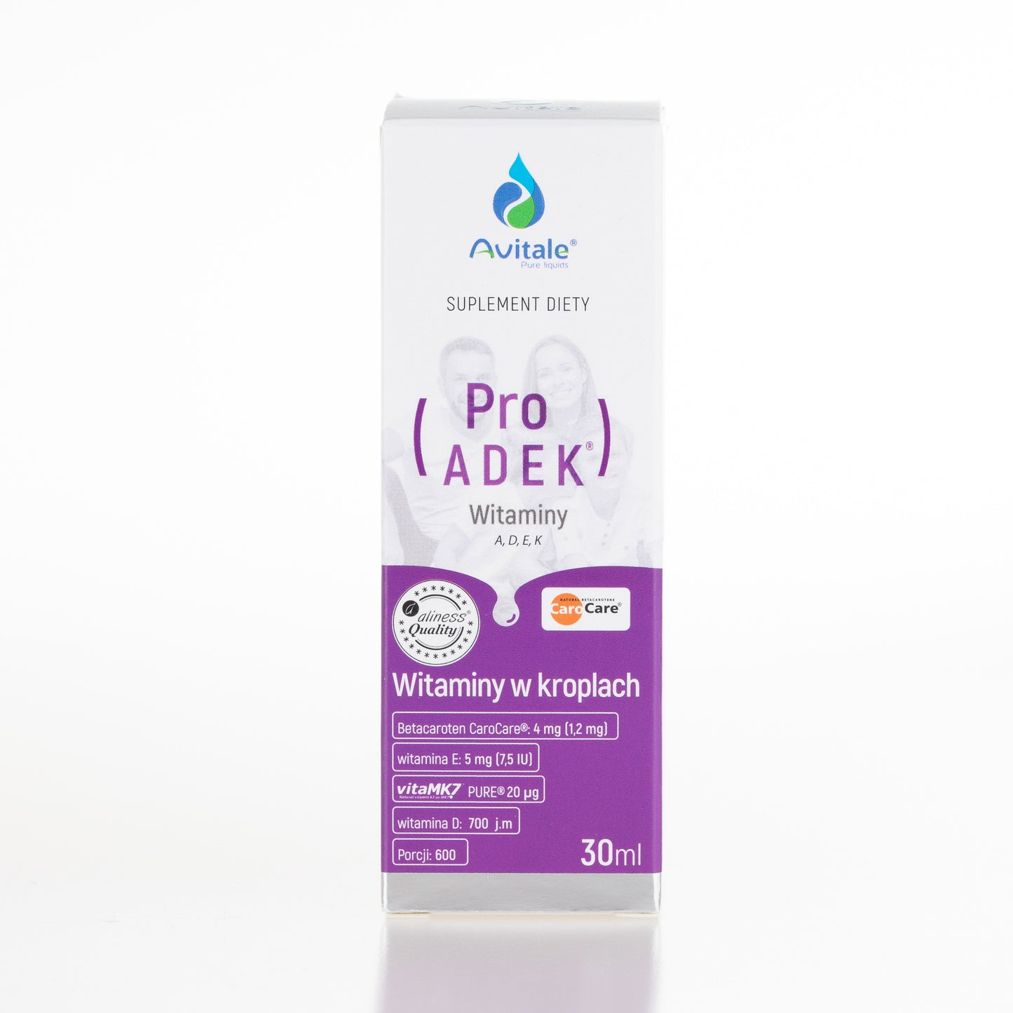 Avitale Witamina Pro ADEK® w kroplach, 30 ml, Aliness, Witamina A, D, E, K