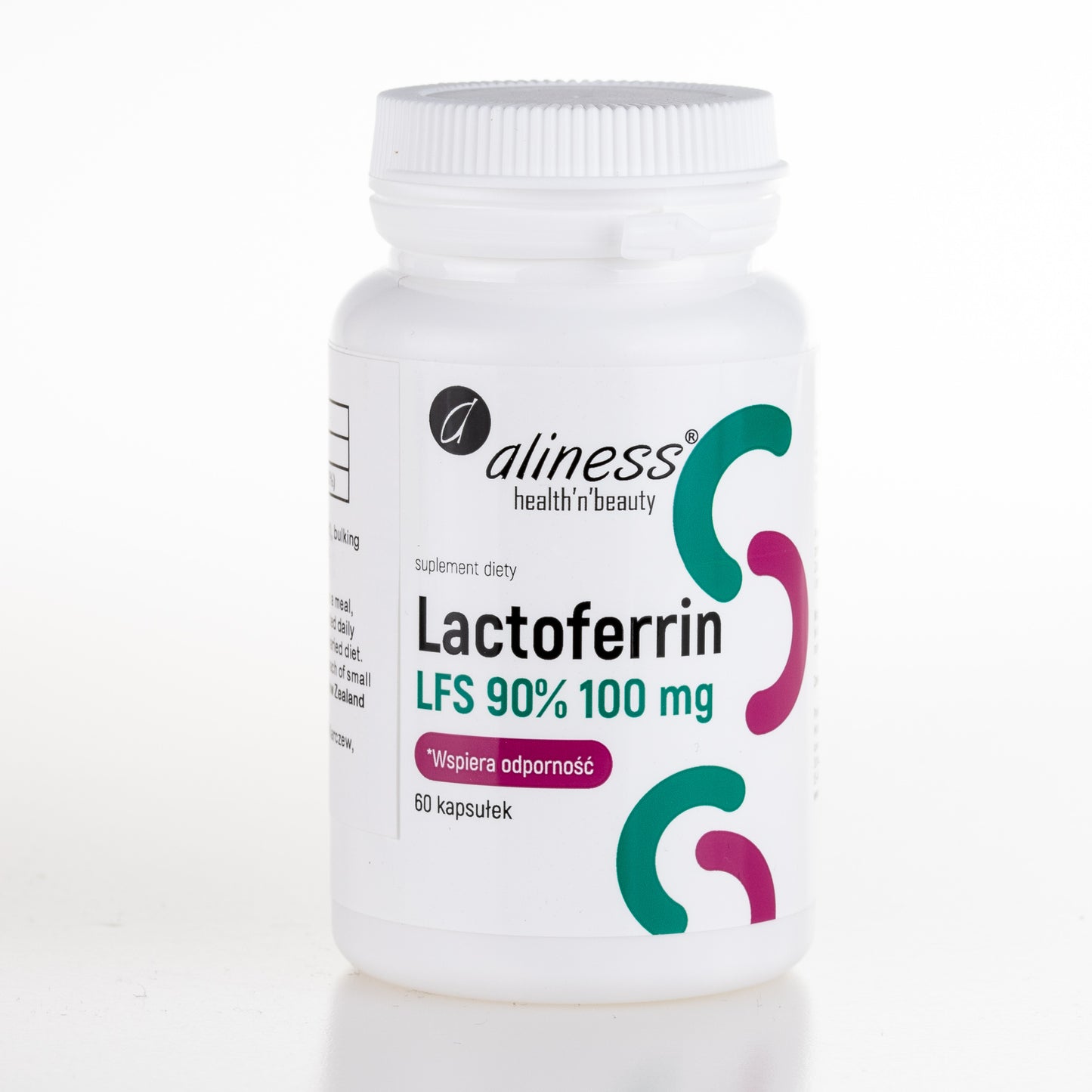 Aliness Lactoferrin LFS 90% 100 mg, 60 kapsułek