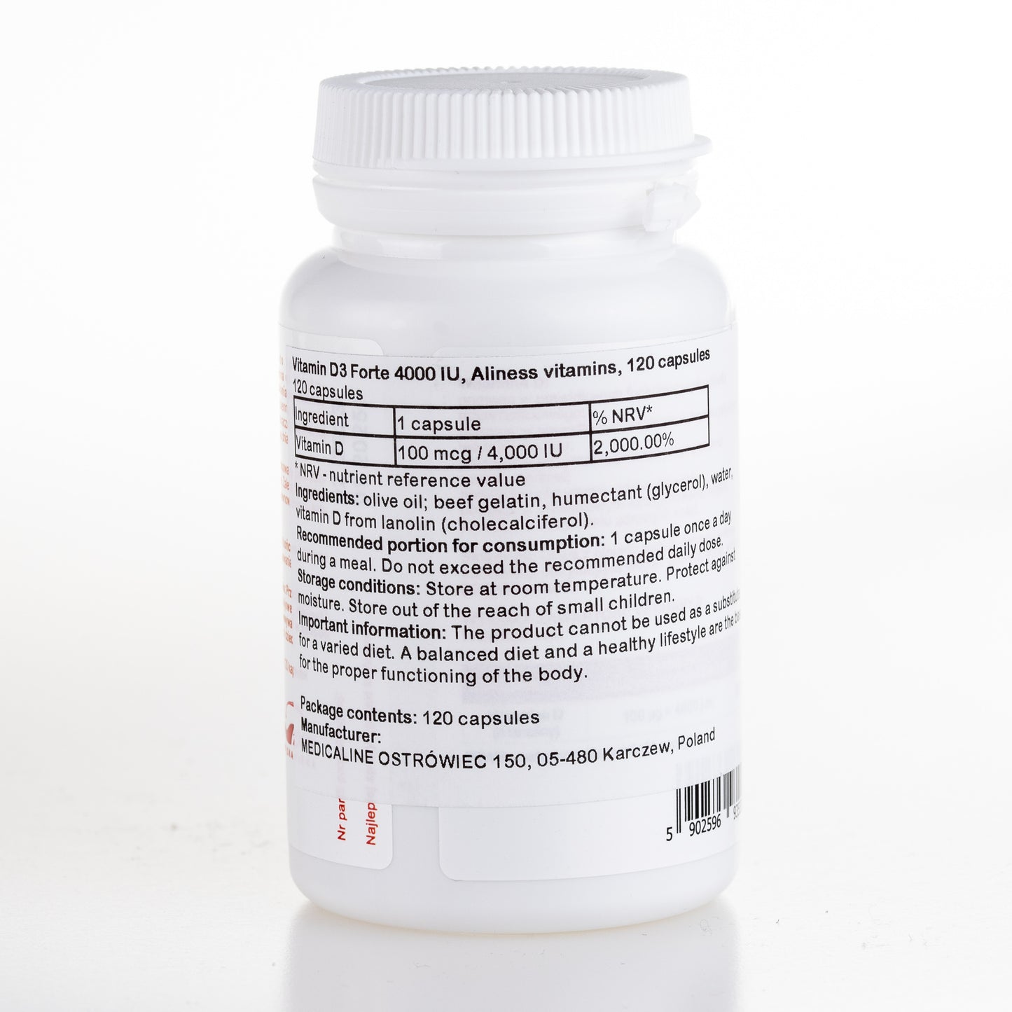 Aliness Selen L-selenometionina 200µg, 100 tabletek