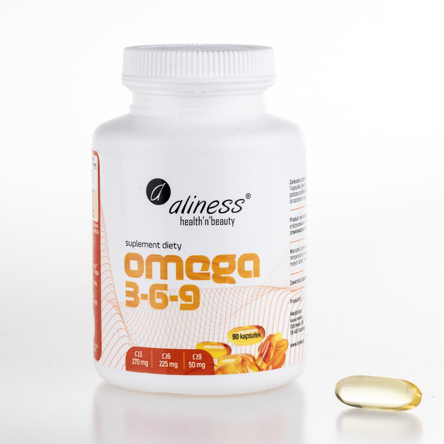 Aliness Omega 3-6-9 270/225/50 mg, 90 kapsułek