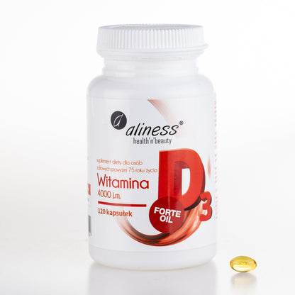 Vitamin D3 4000 IU Forte, Olive Oil Formula, 120 capsules