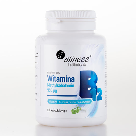 Aliness Witamina B12 Metylokobalamina, 100 kapsułek wegańskich