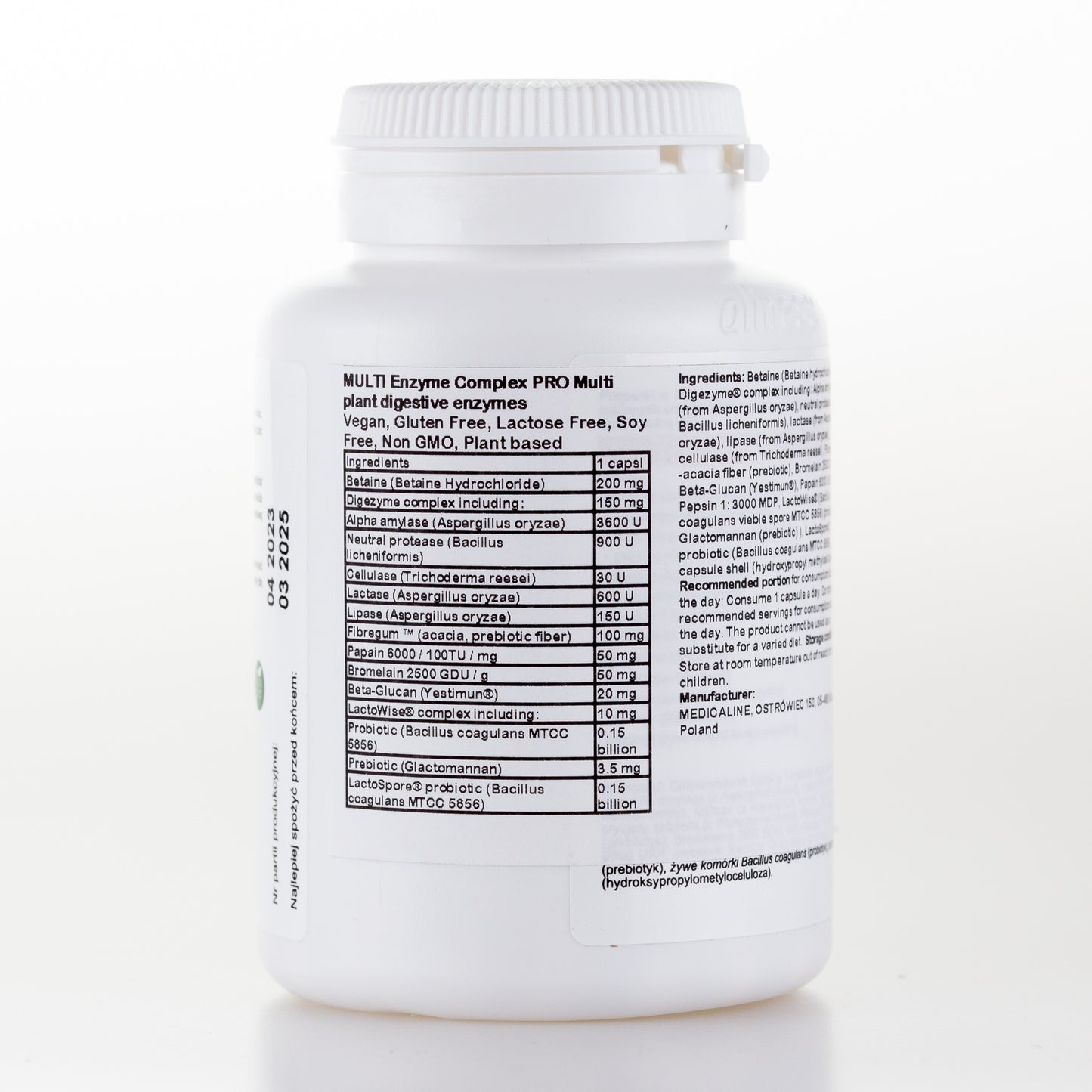 Aliness Enzymy trawienne MULTI Enzyme Complex PRO, 90 kapsułek vege
