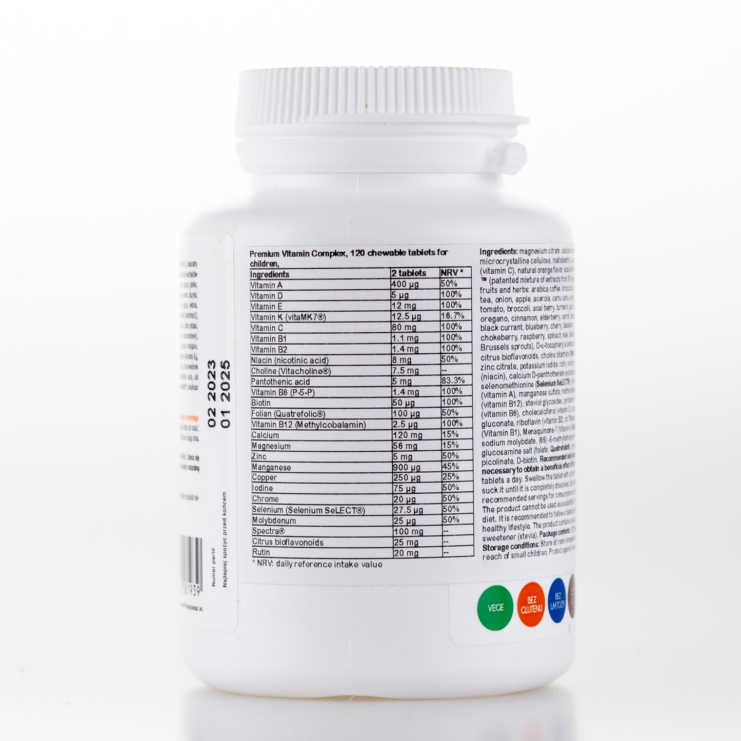 Aliness Premium Vitamin Complex dla dzieci, 120 tabletek do ssania