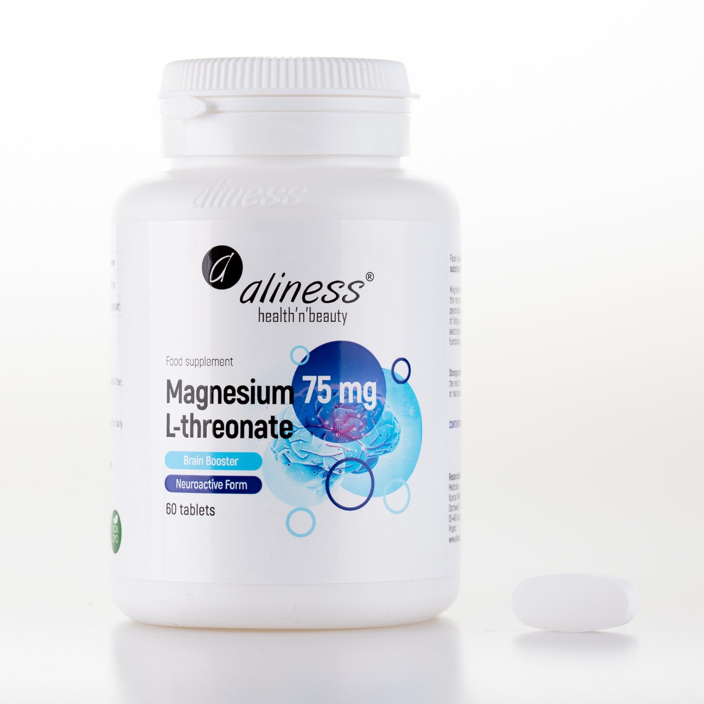 60 tablets of Magnesium L-Threonate 2100mg, 1 month supply, Brain Booster, Magnesium L-Threonate