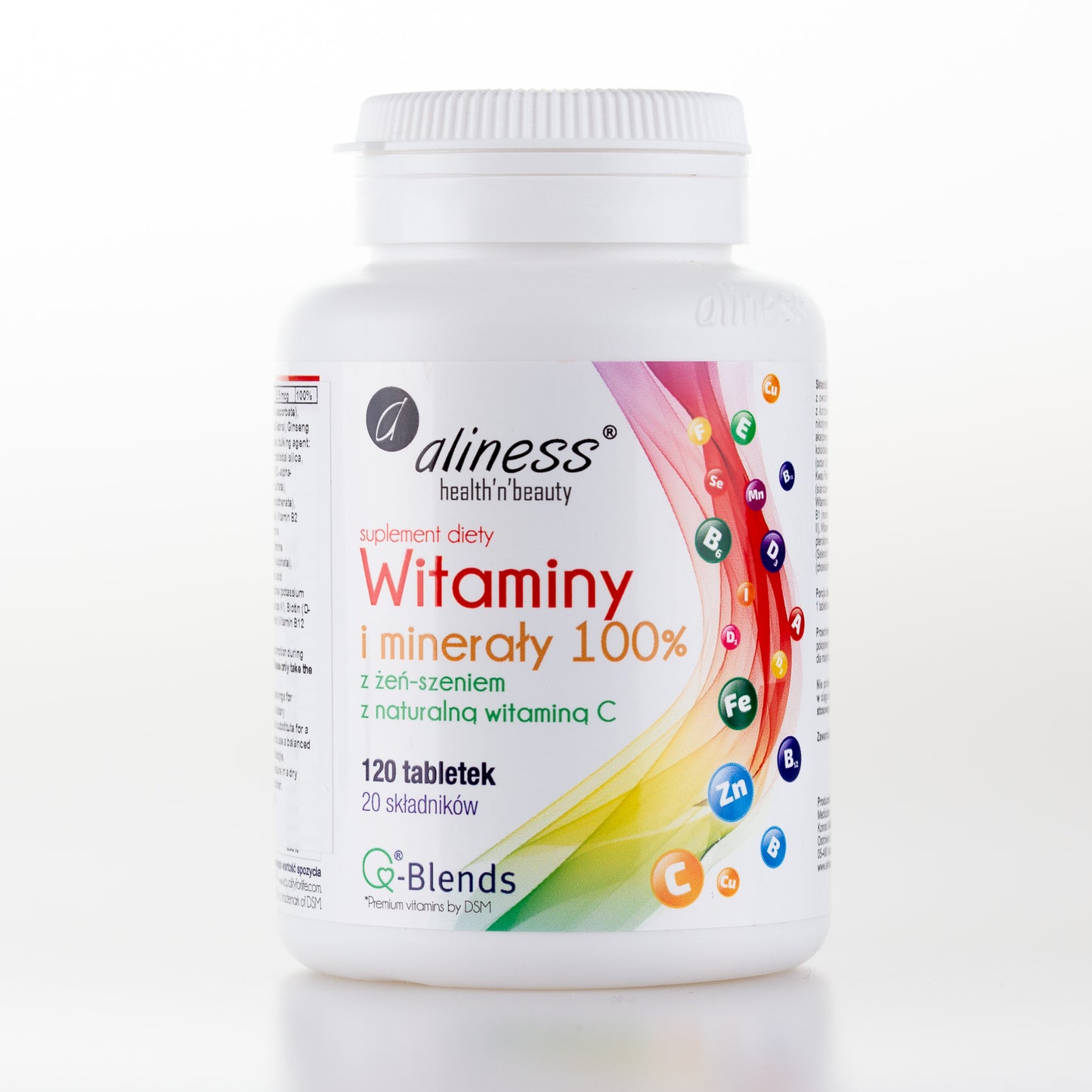Multivitamin and Minerals 100% with Ginseng, 120 tablets