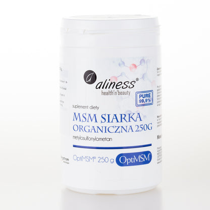 Aliness MSM Siarka Organiczna, proszek 250 g