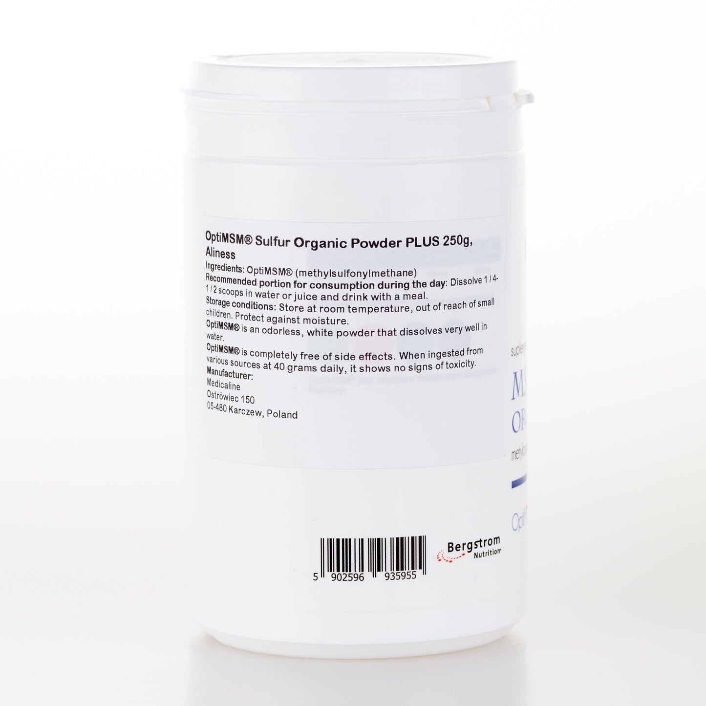 Opti MSM® Sulfur Organic Powder PLUS 250g