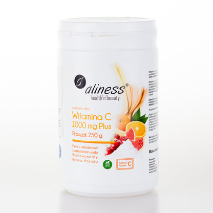 Buffered Vitamin C powder, 250 g, Vegan