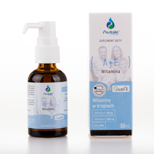 Avitale Witamina A+E QualiE w kroplach, 30 ml