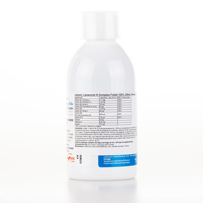 Liposol B Complex Folate, Liposomalny 100%, 250 ml