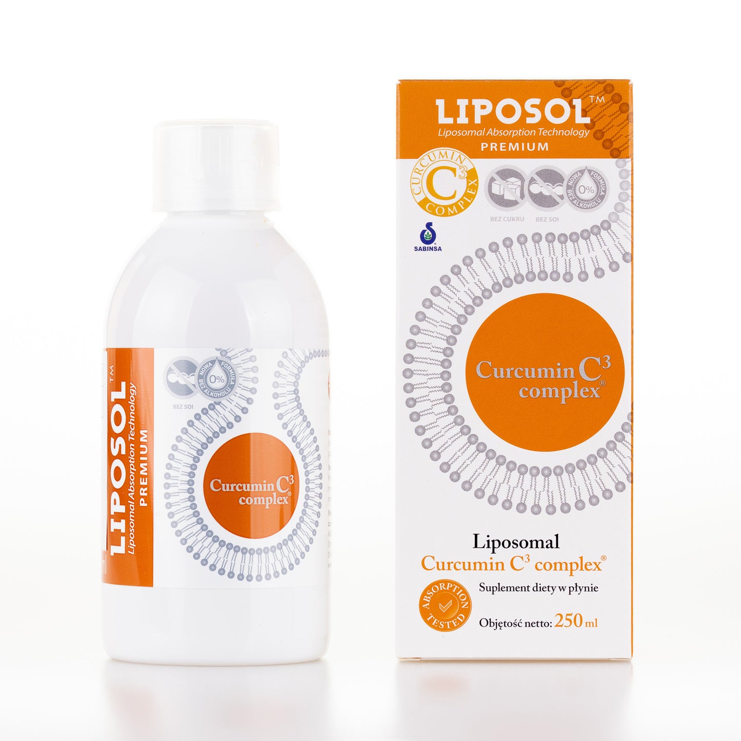 Liposol Curcumin 3 Liposomalna kurkumina 3, 250 ml