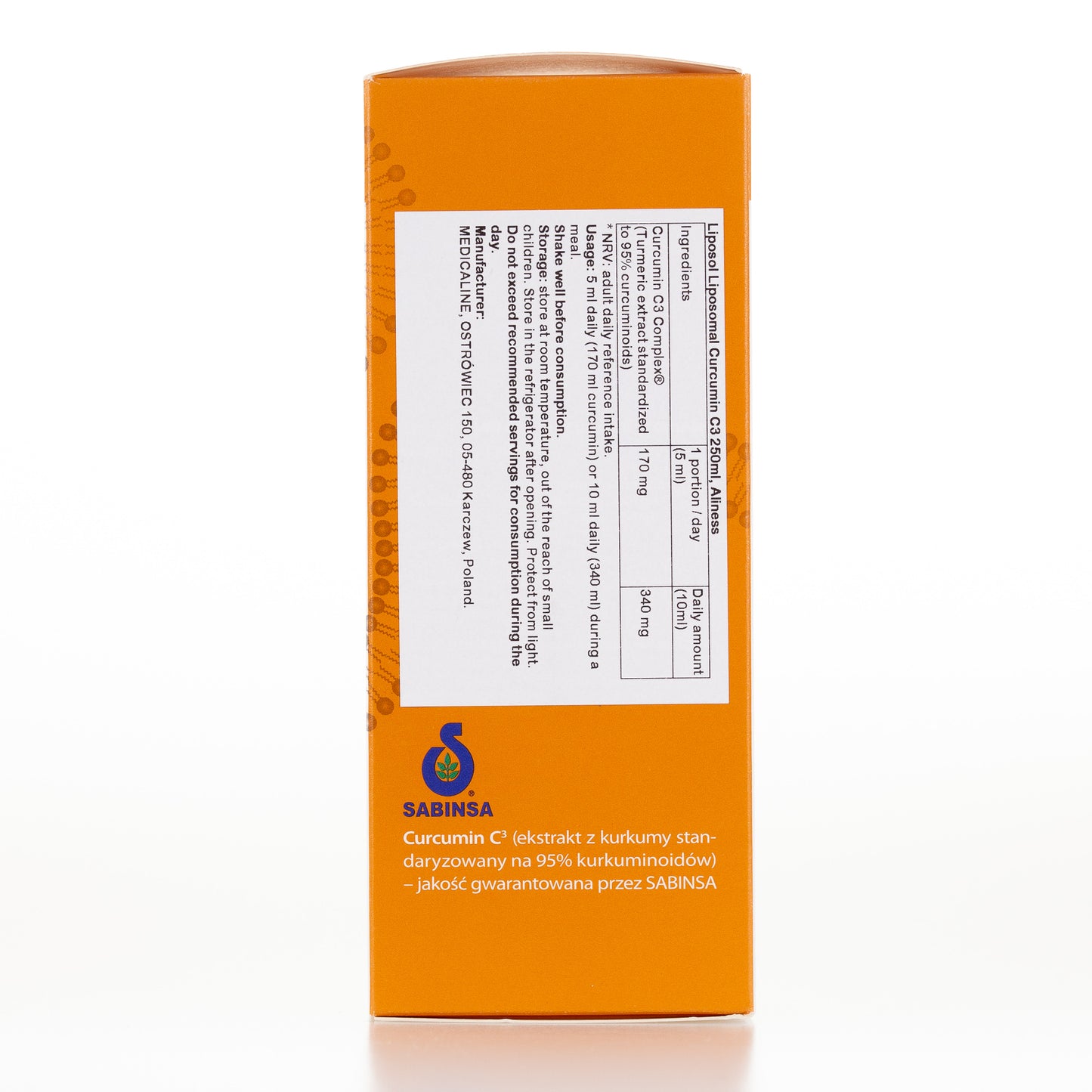 Liposol Curcumin 3 Liposomalna kurkumina 3, 250 ml