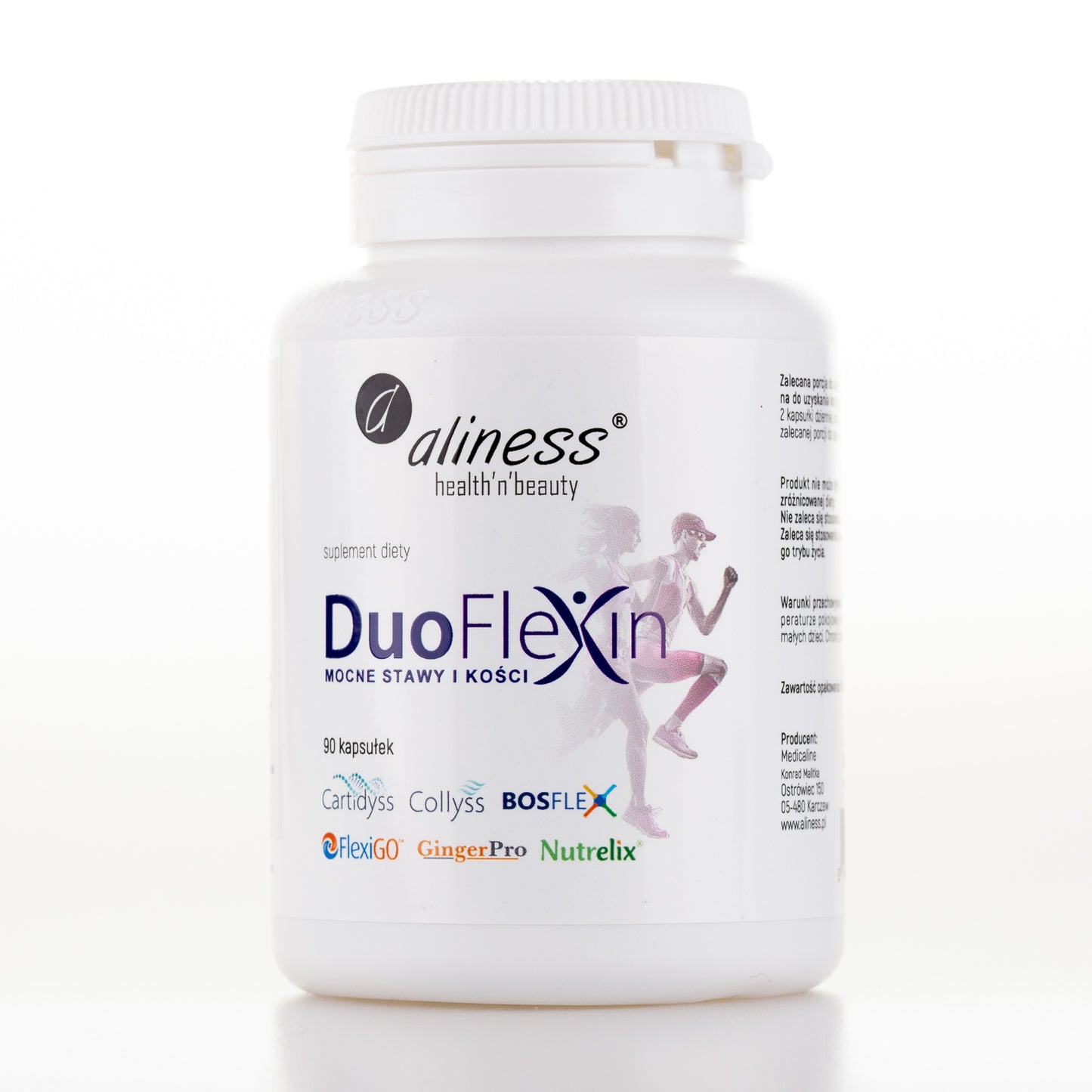 Aliness Duoflexin® 90 kapsułek, mocne stawy i kości 100% natural, 90 kapsułek vege